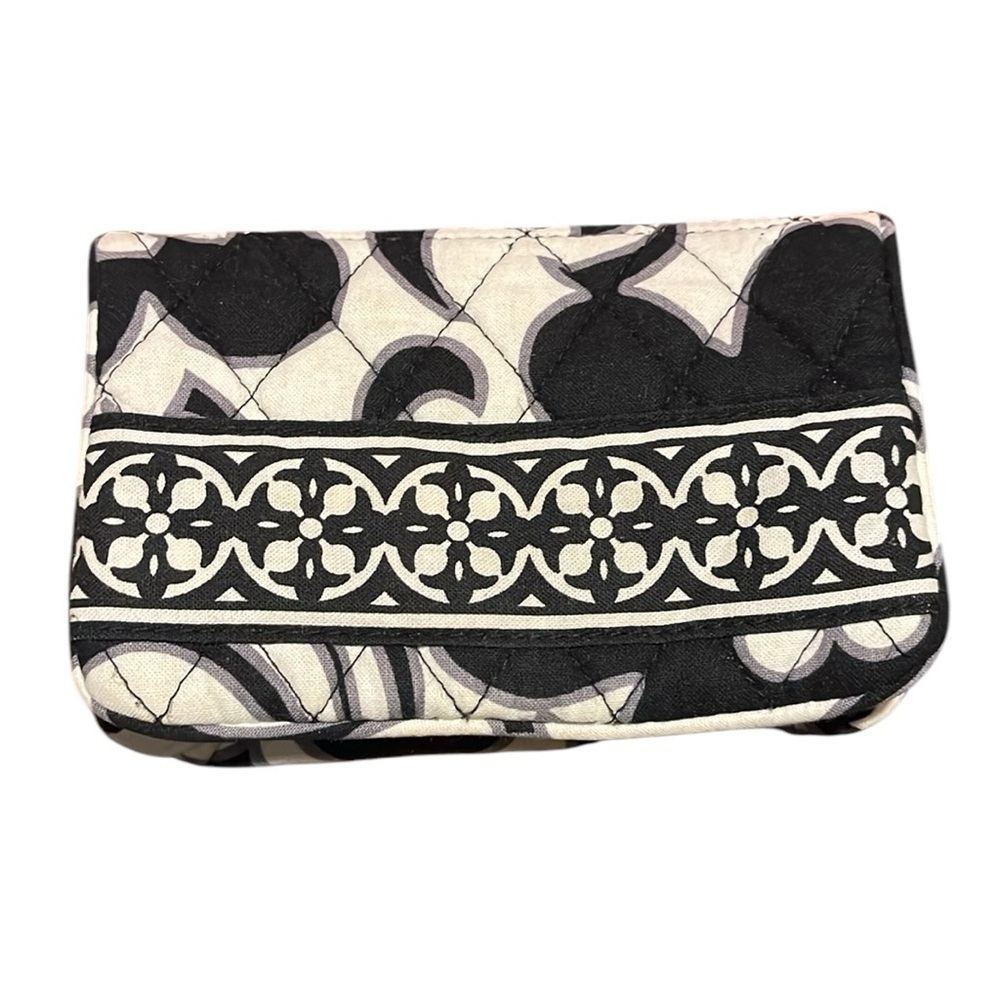 Vera Bradley Night and Day Wallet Bifold Coin Purse Black and White